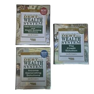 Transforming Debt Into Wealth System by John Cummuta Volume 1, 2, 3 CD Box Set
